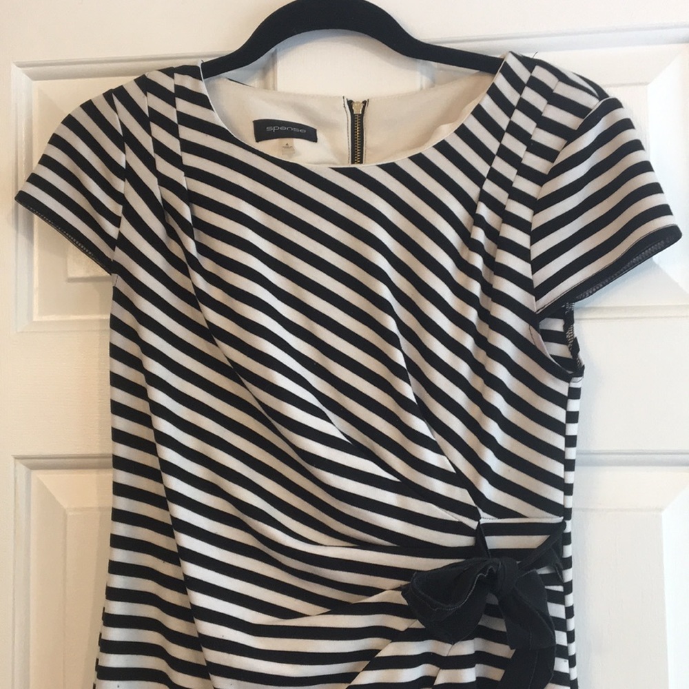 Black & White Striped Dress